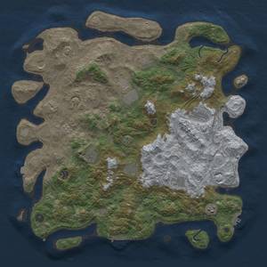 Thumbnail Rust Map: Procedural Map, Size: 4500, Seed: 1288566662, 19 Monuments