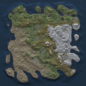 Thumbnail Rust Map: Procedural Map, Size: 4250, Seed: 58763142, 19 Monuments