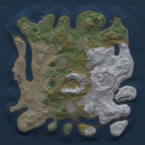 Thumbnail Rust Map: Procedural Map, Size: 3500, Seed: 997351890, 16 Monuments