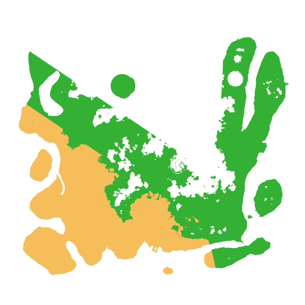 Biome Rust Map: Procedural Map, Size: 3500, Seed: 45444135