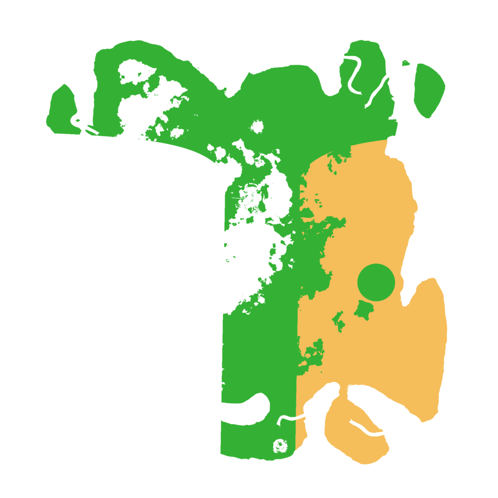 Biome Rust Map: Procedural Map, Size: 3500, Seed: 87345