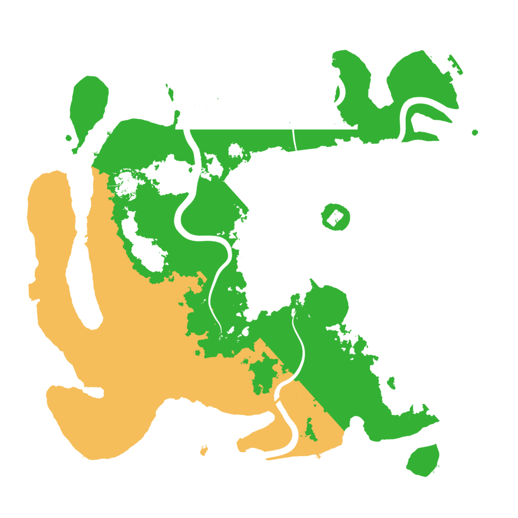 Biome Rust Map: Procedural Map, Size: 3500, Seed: 1193420246