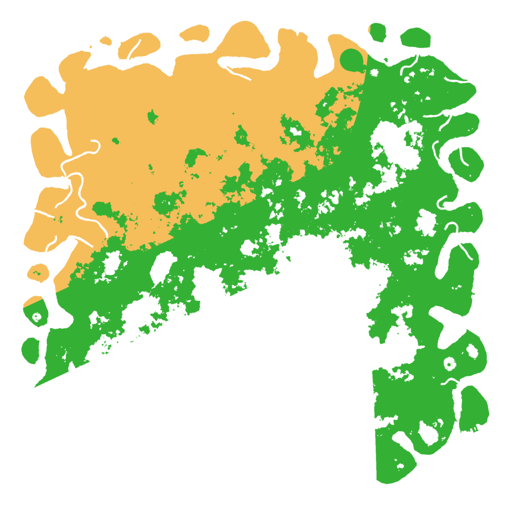 Biome Rust Map: Procedural Map, Size: 6000, Seed: 9134517