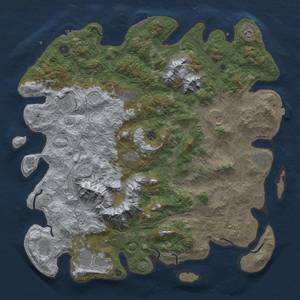 Thumbnail Rust Map: Procedural Map, Size: 5000, Seed: 7652, 19 Monuments