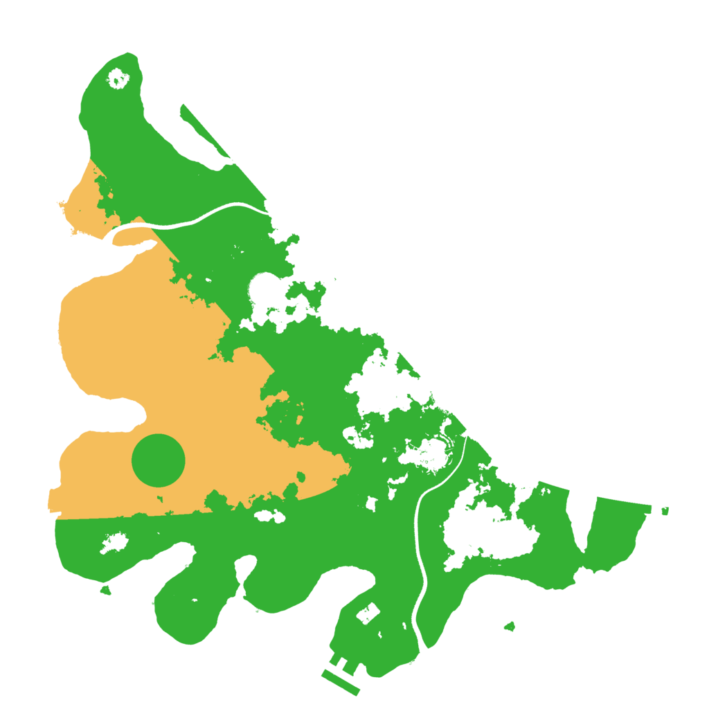 Biome Rust Map: Procedural Map, Size: 3500, Seed: 28543