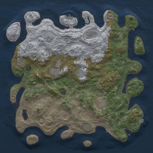 Thumbnail Rust Map: Procedural Map, Size: 4250, Seed: 1857312860, 19 Monuments