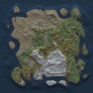 Thumbnail Rust Map: Procedural Map, Size: 3800, Seed: 1317113355, 16 Monuments