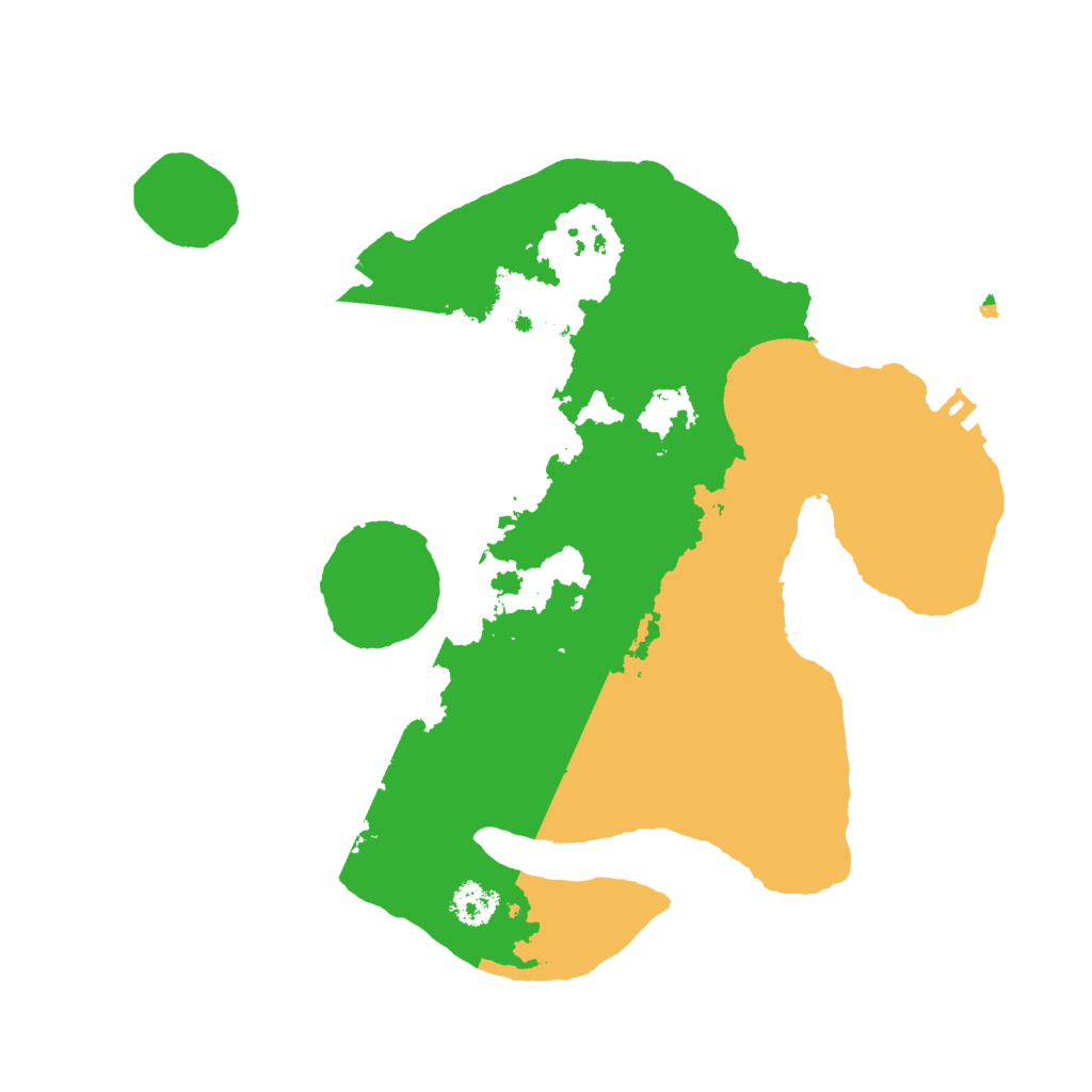 Biome Rust Map: Procedural Map, Size: 2500, Seed: 39822