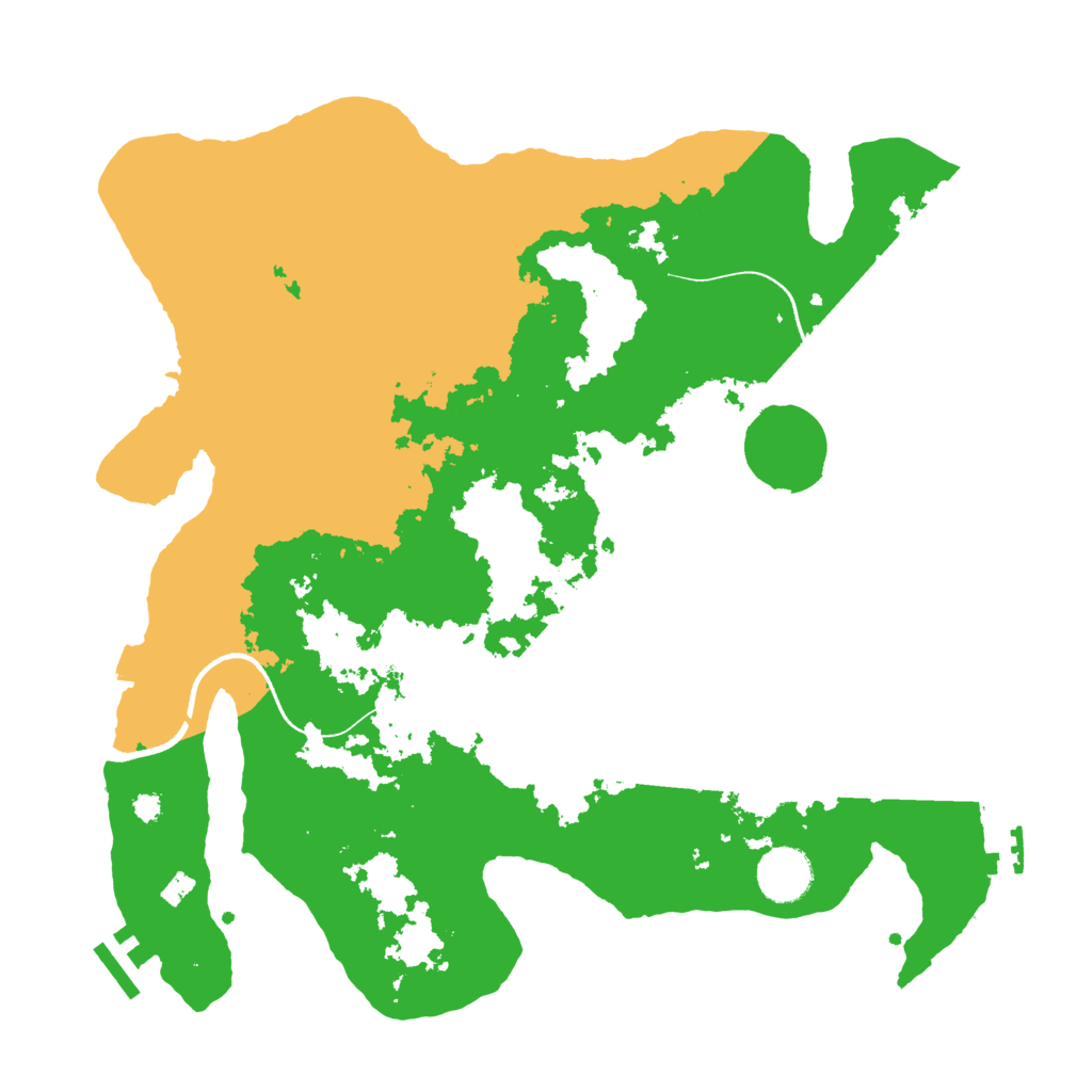 Biome Rust Map: Procedural Map, Size: 3500, Seed: 820953825