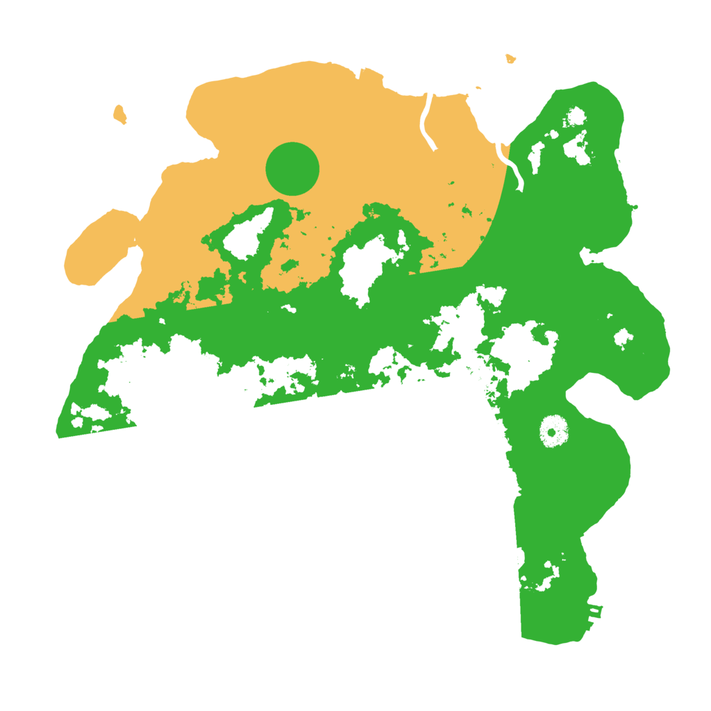 Biome Rust Map: Procedural Map, Size: 3500, Seed: 35036322