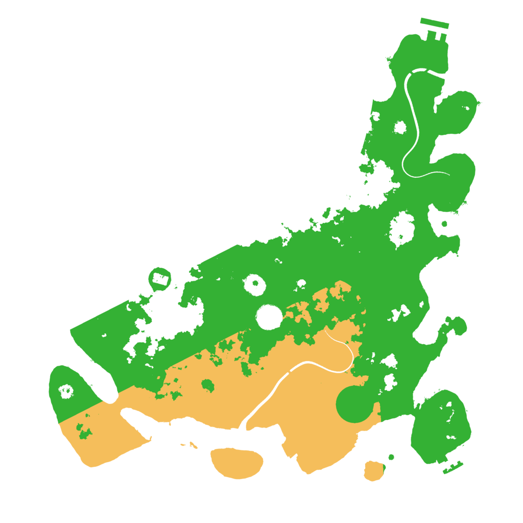 Biome Rust Map: Procedural Map, Size: 3700, Seed: 74057184