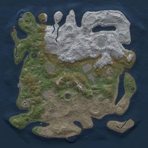 Thumbnail Rust Map: Procedural Map, Size: 4000, Seed: 1295182749, 18 Monuments