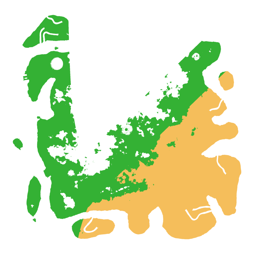 Biome Rust Map: Procedural Map, Size: 3700, Seed: 8115123