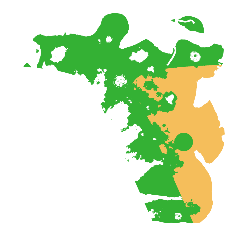 Biome Rust Map: Procedural Map, Size: 3500, Seed: 547795017