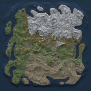 Thumbnail Rust Map: Procedural Map, Size: 4500, Seed: 1267399936, 19 Monuments