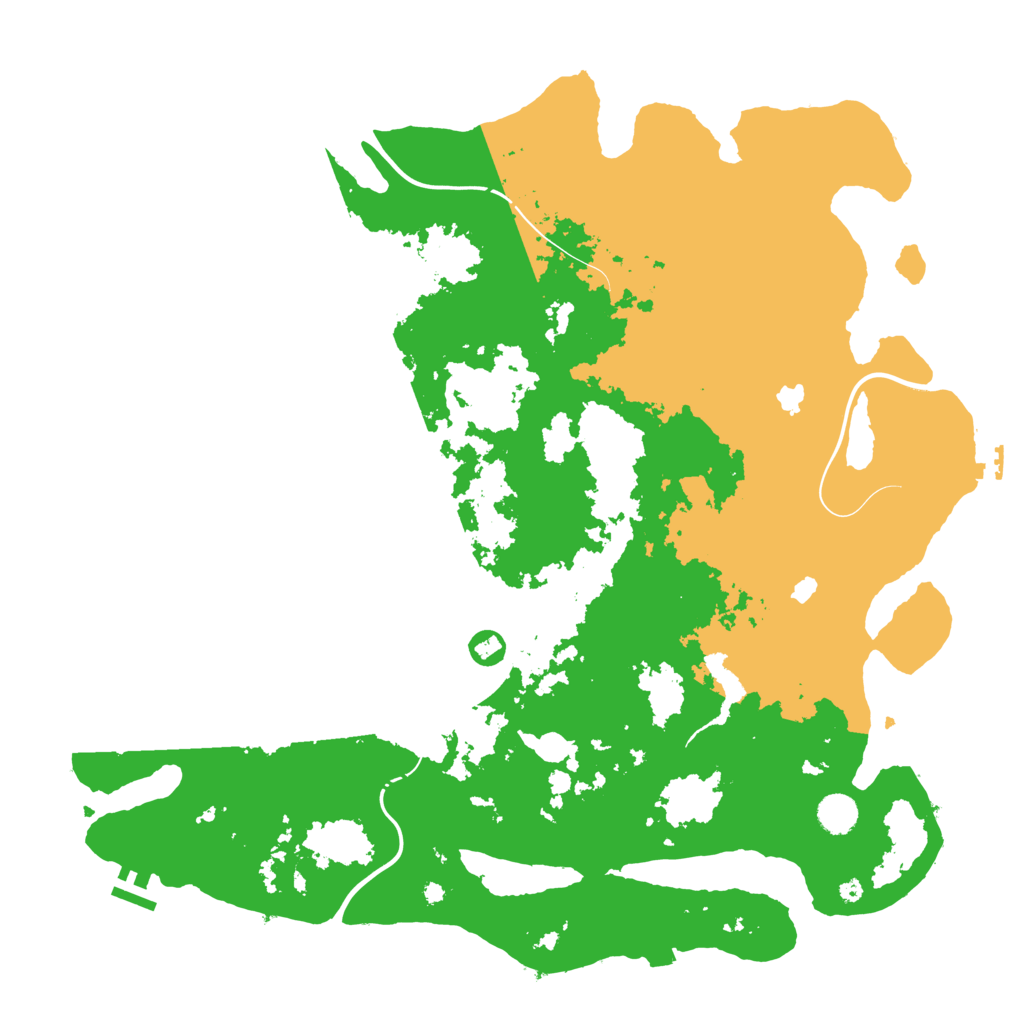 Biome Rust Map: Procedural Map, Size: 4500, Seed: 995973356