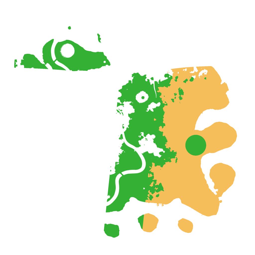 Biome Rust Map: Procedural Map, Size: 3250, Seed: 2119447901