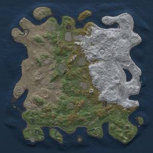 Thumbnail Rust Map: Procedural Map, Size: 4500, Seed: 1717857503, 19 Monuments