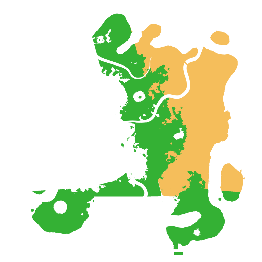 Biome Rust Map: Procedural Map, Size: 3500, Seed: 1127350985
