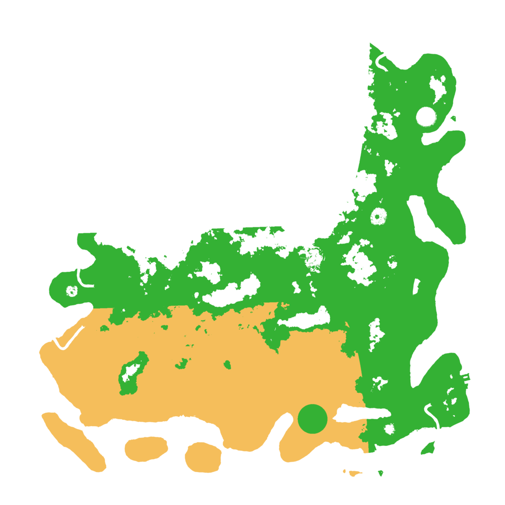 Biome Rust Map: Procedural Map, Size: 4500, Seed: 878213857