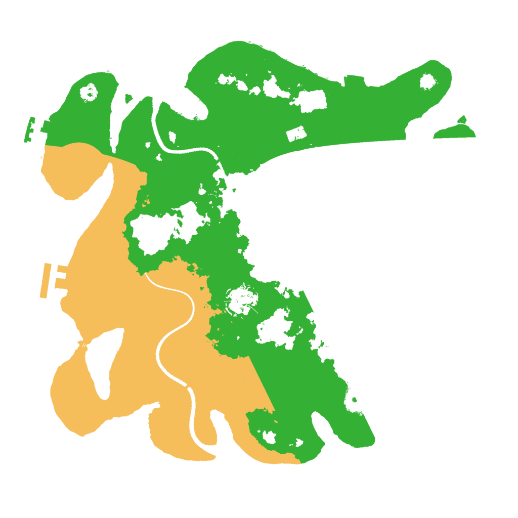 Biome Rust Map: Procedural Map, Size: 3000, Seed: 19581