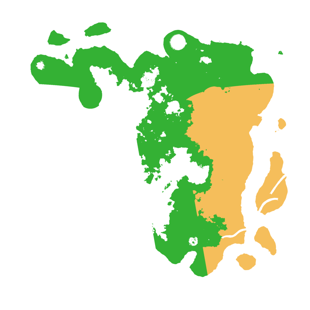 Biome Rust Map: Procedural Map, Size: 3500, Seed: 555885549