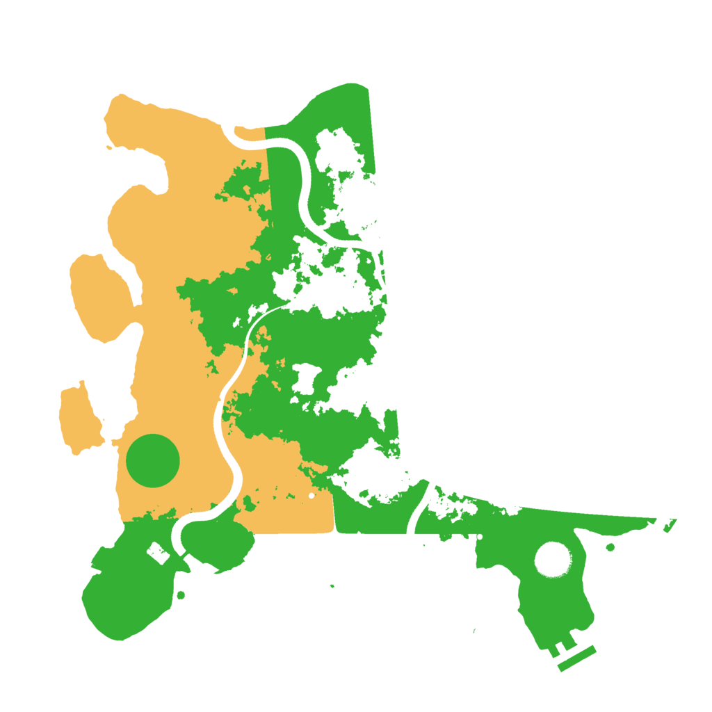 Biome Rust Map: Procedural Map, Size: 3500, Seed: 963349686