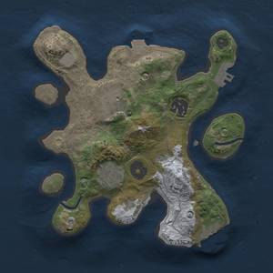 Thumbnail Rust Map: Procedural Map, Size: 2300, Seed: 666, 9 Monuments