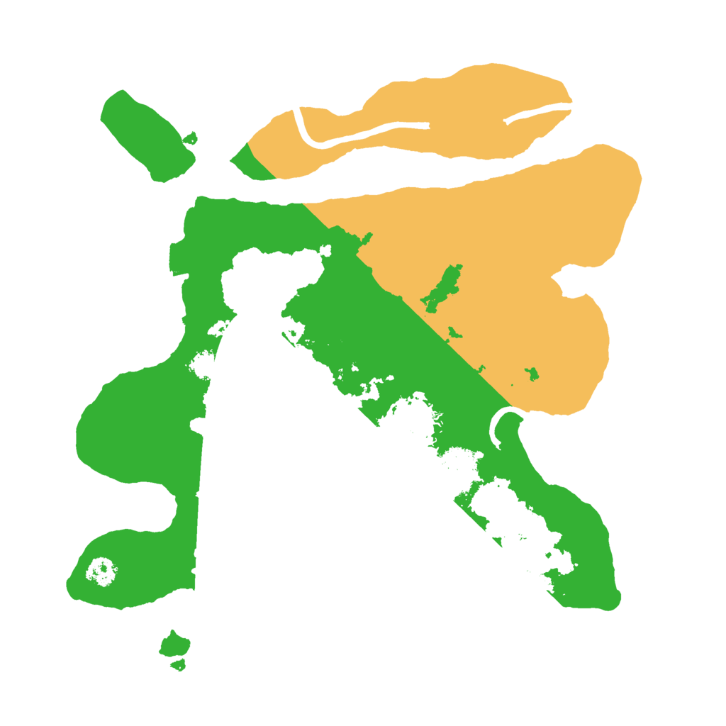 Biome Rust Map: Procedural Map, Size: 2600, Seed: 1244260542