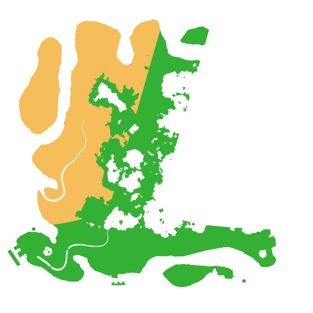 Biome Rust Map: Procedural Map, Size: 3500, Seed: 1342701018