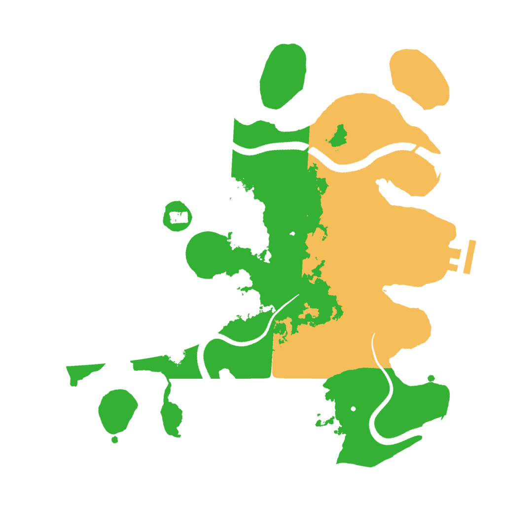 Biome Rust Map: Procedural Map, Size: 3000, Seed: 630013629