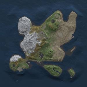Thumbnail Rust Map: Procedural Map, Size: 2500, Seed: 824597500, 9 Monuments