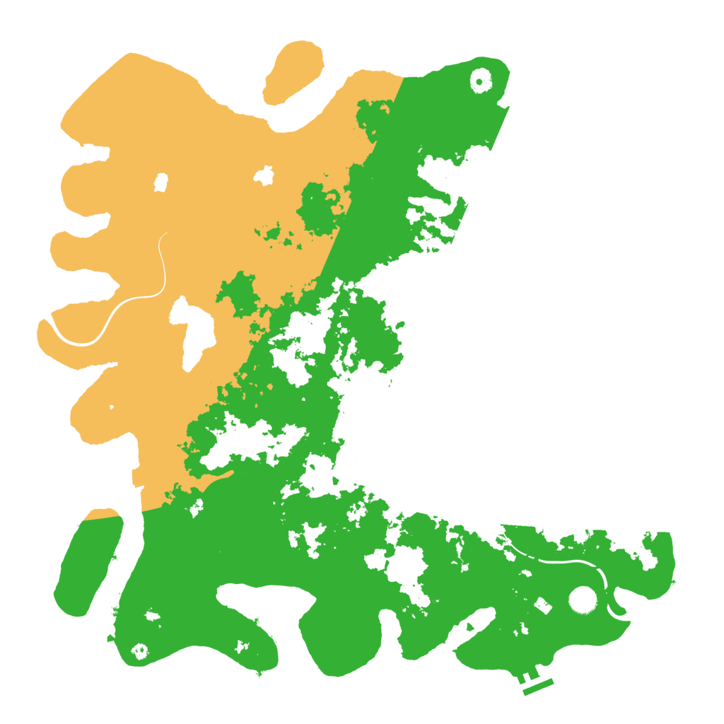 Biome Rust Map: Procedural Map, Size: 4600, Seed: 31342
