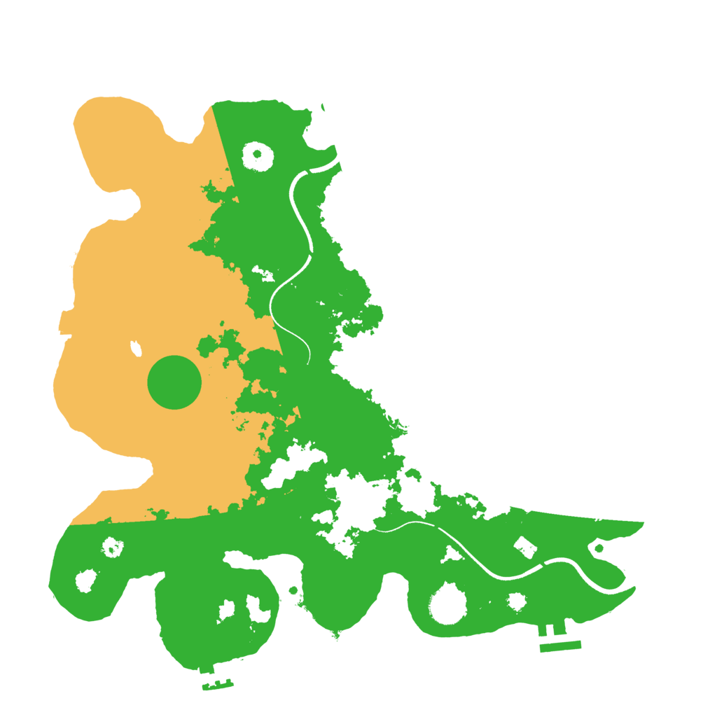 Biome Rust Map: Procedural Map, Size: 3500, Seed: 1928570501