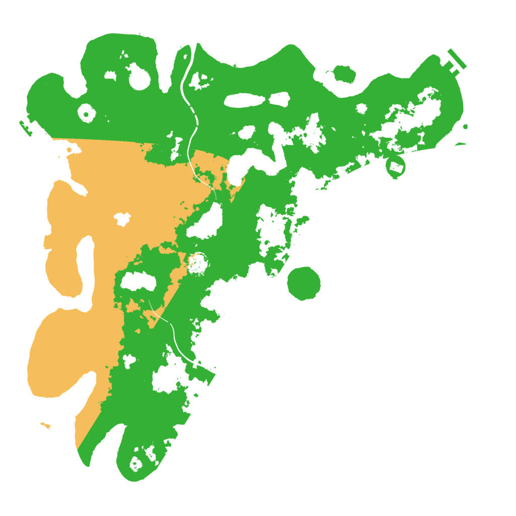 Biome Rust Map: Procedural Map, Size: 4300, Seed: 516432