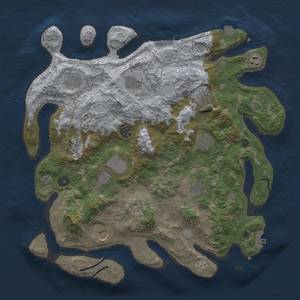 Thumbnail Rust Map: Procedural Map, Size: 4000, Seed: 859489875, 19 Monuments