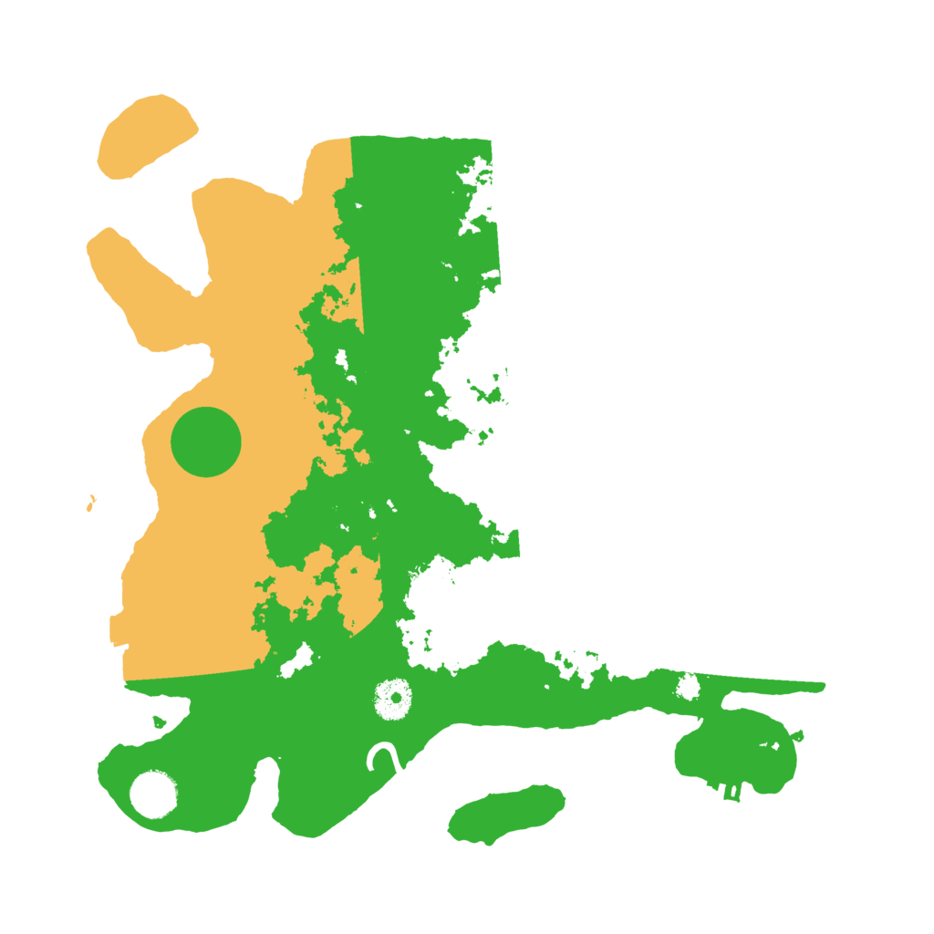 Biome Rust Map: Procedural Map, Size: 3500, Seed: 584331778