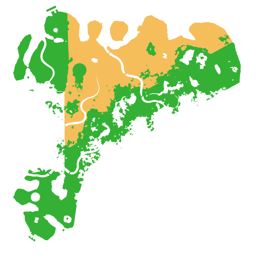 Biome Rust Map: Procedural Map, Size: 5000, Seed: 6032105