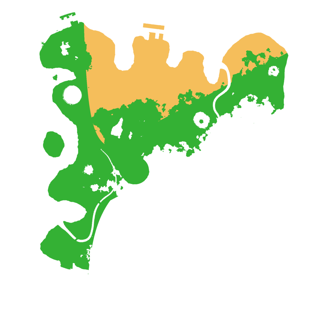Biome Rust Map: Procedural Map, Size: 3000, Seed: 78661