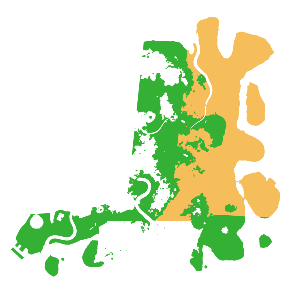 Biome Rust Map: Procedural Map, Size: 3950, Seed: 86976873