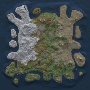 Thumbnail Rust Map: Procedural Map, Size: 3950, Seed: 86976873, 19 Monuments