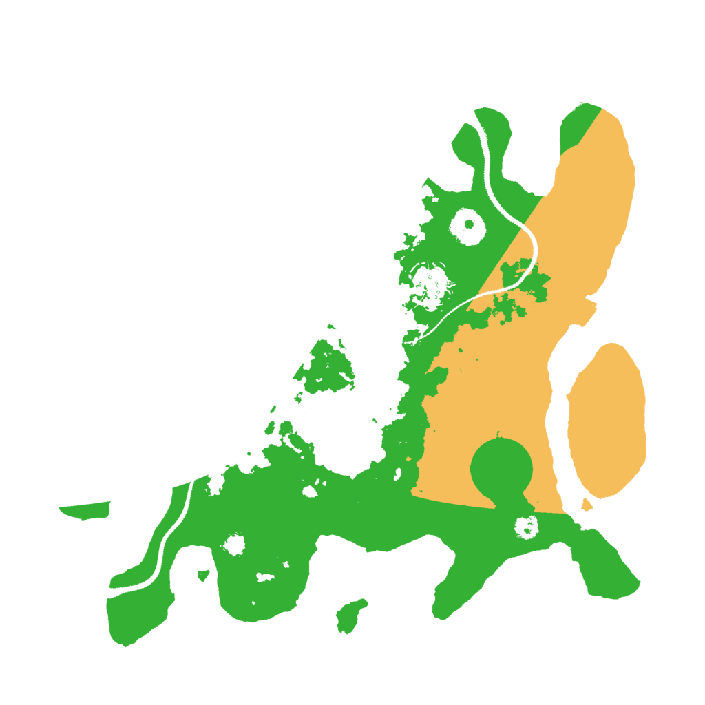 Biome Rust Map: Procedural Map, Size: 3000, Seed: 20800