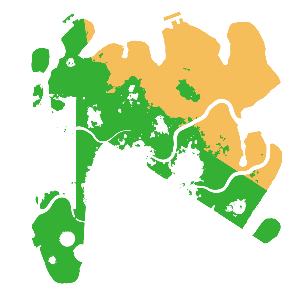Biome Rust Map: Procedural Map, Size: 3500, Seed: 604108847