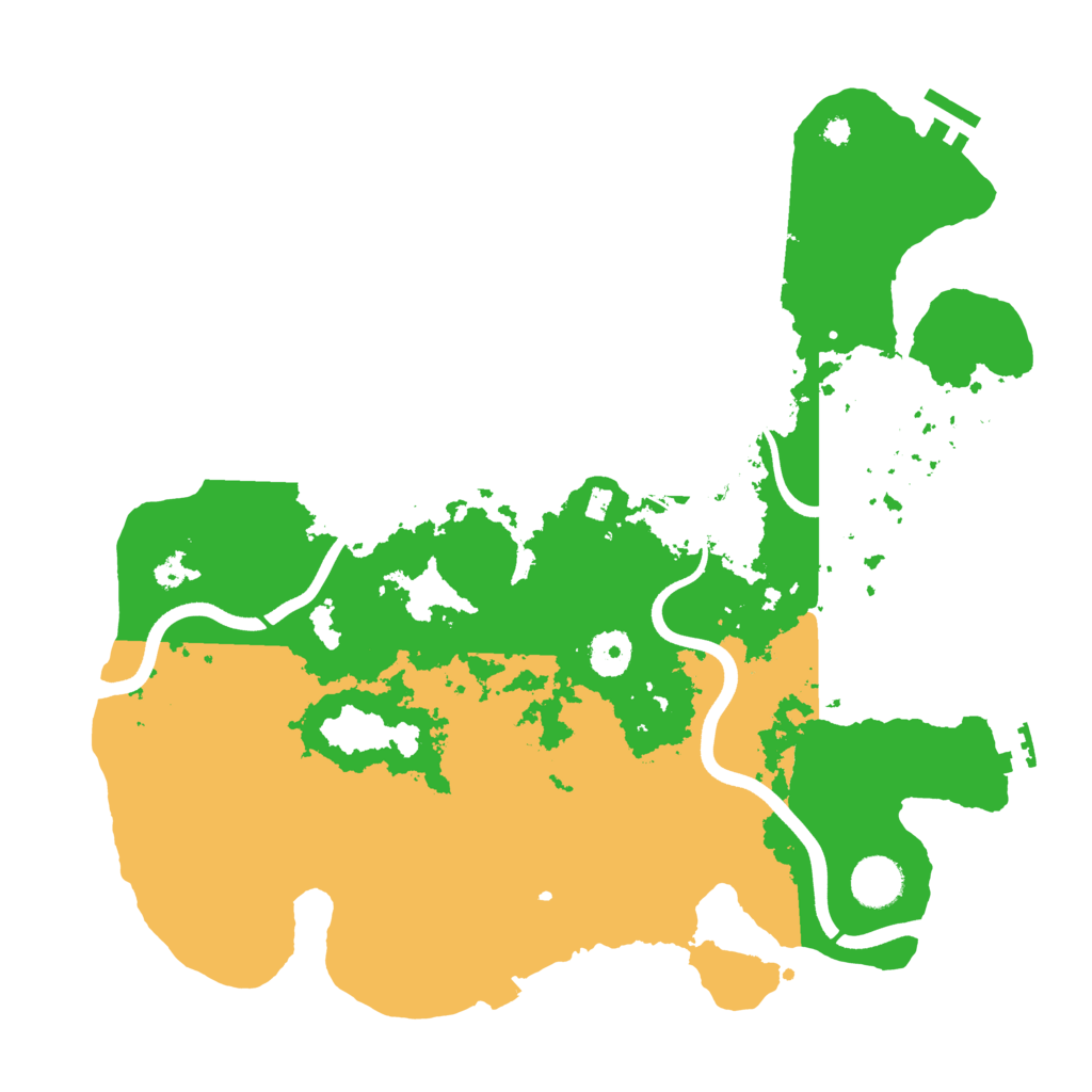 Biome Rust Map: Procedural Map, Size: 3700, Seed: 19435885
