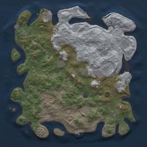Thumbnail Rust Map: Procedural Map, Size: 4500, Seed: 1320115475, 19 Monuments