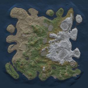 Thumbnail Rust Map: Procedural Map, Size: 3750, Seed: 884180376, 18 Monuments