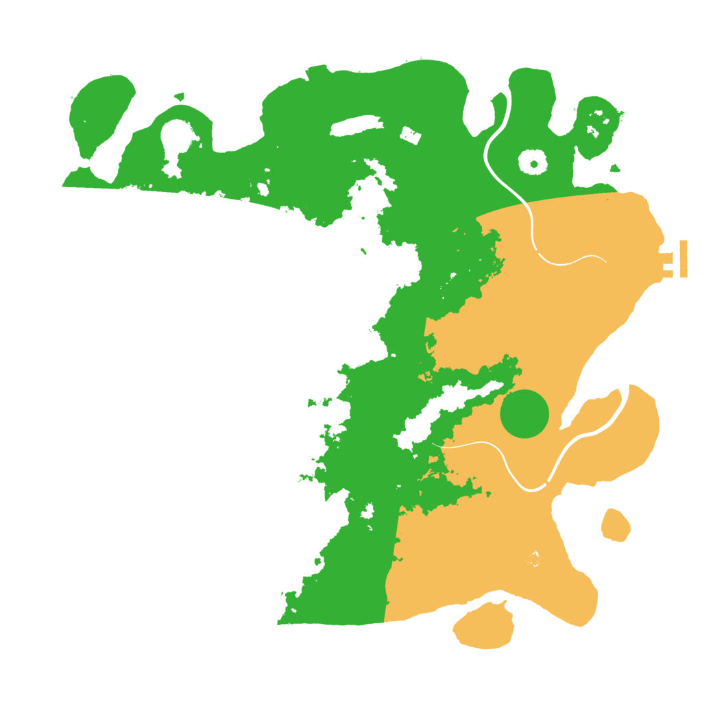 Biome Rust Map: Procedural Map, Size: 3800, Seed: 8765