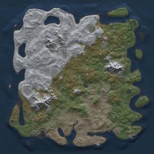 Thumbnail Rust Map: Procedural Map, Size: 5000, Seed: 31561814, 19 Monuments