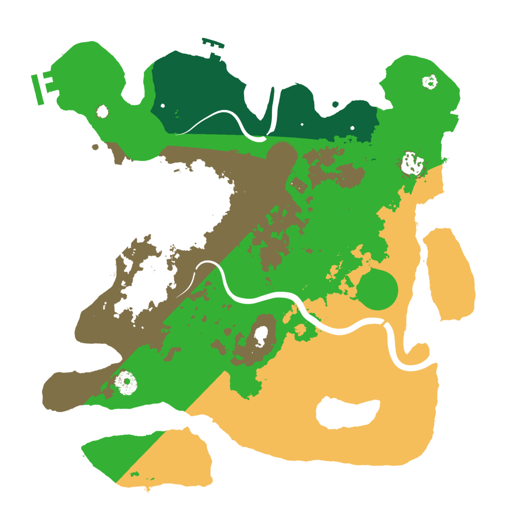 Biome Rust Map: Procedural Map, Size: 3400, Seed: 45966976