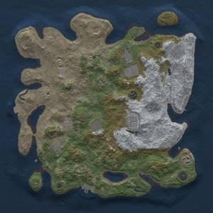 Thumbnail Rust Map: Procedural Map, Size: 3750, Seed: 759383414, 18 Monuments